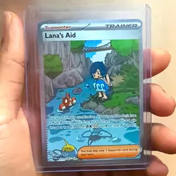 Pokemon Lana's Aid 219/167 SV06 Twilight Masquerade SIR Full Art Holo EN - Image 1