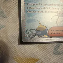 Pokemon Company Lana's Aid 219/167 Sv06 Twilight Masquerade SIR Full Art Holo - Image 5