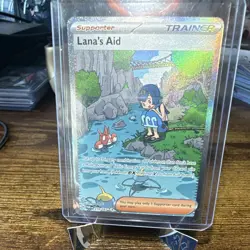 Lana's Aid 219/167 SV06 Twilight Masquerade SIR Full Art Holo English 2024 - Image 1