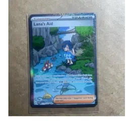 Pokemon TCG Lana's Aid 219/167 SV06 Twilight Masquerade SIR Full Art Holo EN - Image 1