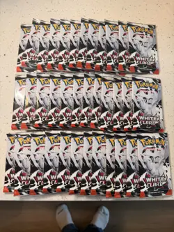 36x White Flare Booster Pack Lot of 36 Factory Sealed Pokemon TCG - Image 1