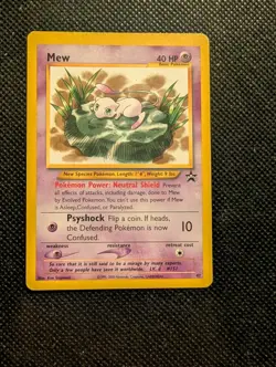 Pokemon TCG Mew Black Star Promo 47 Lilypad WOTC 2000 Vintage Card - Image 1