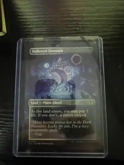 Hallowed Fountain 0347 Borderless Rare Land MTG Lorwyn Eclipsed - Image 2