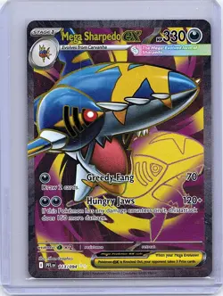 Mega Sharpedo ex 113/094 Ultra Rare Phantasmal Flames Pokemon Holo Near Mint - Image 1