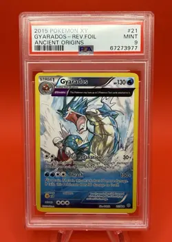 Pokemon Gyarados XY Ancient Origins Reverse Holo 21/98 Holo Rare PSA 9 21 - Image 2