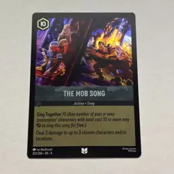 The Mob Song 202/204 Disney Lorcana Fabled Uncommon Cold Foil Card NM - Image 1