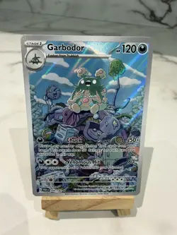 Garbodor 204/182 Illustration Rare Paradox Rift Pokemon Holo TCG card - Image 1