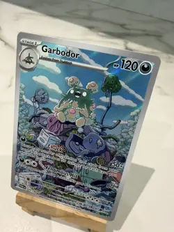 Garbodor 204/182 Illustration Rare Paradox Rift Pokemon Holo TCG card - Image 3