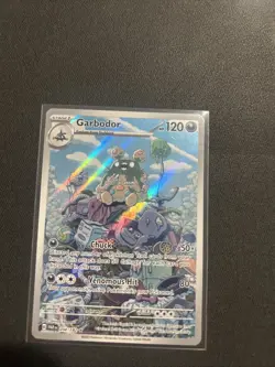 Pokemon TCG Garbodor Holo Illustration Rare Card Paradox Rift 204/182 - Image 1