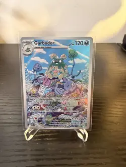 Pokemon TCG Garbodor Holo Card Paradox Rift 204/182 Rare Illustration - Image 1
