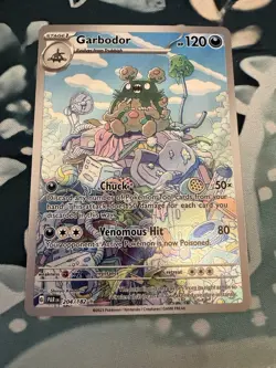 Pokemon TCG Garbodor Illustration Rare Card Paradox Rift 204/182 - Near Mint - Image 1