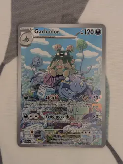 Pokemon TCG Garbodor Paradox Rift Card 204/182 (Illustration Rare) Near Mint - Image 1