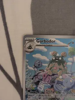 Pokemon TCG Garbodor Paradox Rift Card 204/182 (Illustration Rare) Near Mint - Image 3