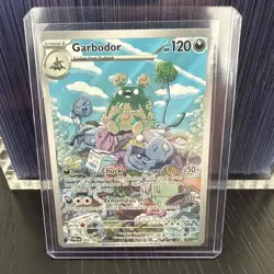 Garbodor 204/182 Paradox Rift Illustration Rare Full Art Holo Pokemon TCG MINT - Image 1