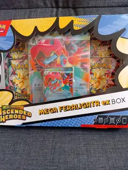 Pokemon Mega Evolution Ascended Heroes Mega Feraligatr EX Box Brand New & Sealed - Image 2