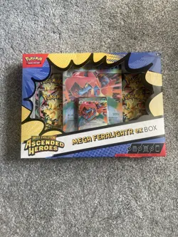 Pokemon Mega Evolution Ascended Heroes Mega Feraligatr EX Box Brand New & Sealed - Image 1