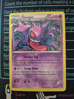 Pokemon Gengar Holo TCG Card 2015 60/162 Rare - Image 1