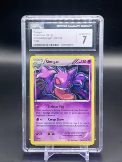 CGC 7 Gengar BREAKThrough Holo 60/162 Pokemon TCG - Image 1
