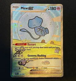 Pokemon Mew ex 232/091 Clean Bubble Mew SIR SV Paldean Fates 180 HP NM English - Image 1