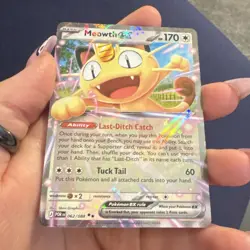 Meowth ex 062/088 Scarlet & Violet Double Rare Holo Full Art - Image 1