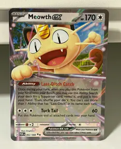 Meowth ex 062/088 Evolutions Holo Double Rare Pokemon TCG Card (English) - Image 1