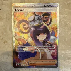 Pokemon Pitch Black Gwynn 119/084 Trainer Supporter Full Art Holo Rare - Image 1