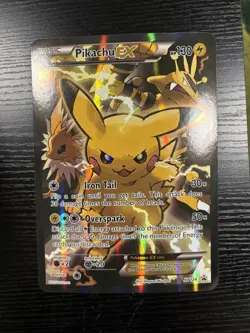 Pikachu EX XY124- Black Star Promo - Holo Full Art JUMBO - Pokemon Card TCG 2016 - Image 1