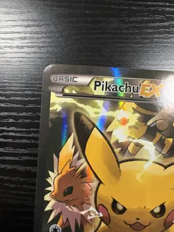Pikachu EX XY124- Black Star Promo - Holo Full Art JUMBO - Pokemon Card TCG 2016 - Image 4