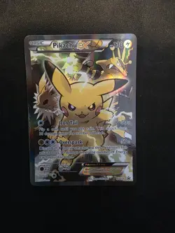 Pokemon Pikachu EX XY124 Black Star Promo 2016 Holo Card TCG | GREAT CONDITION - Image 1