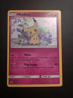 Mimikyu SM163 Holo Ultra Rare Black Star Promo Pokemon Card Sun & Moon TCG LP - Image 1