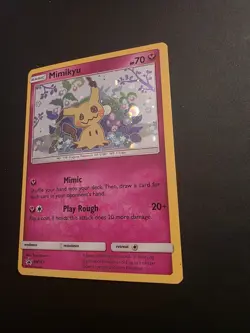 Mimikyu SM163 Holo Ultra Rare Black Star Promo Pokemon Card Sun & Moon TCG LP - Image 3