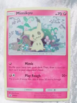 Mimikyu SM163 HOLO SWIRL Black Star Promo LP Sun & Moon English Pokemon TCG - Image 2
