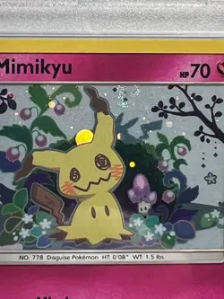 2019 POKEMON SM BLACK STAR PROMO MIMIKYU #SM163-HOLO WITH SWIRL - PSA 10 - Image 4