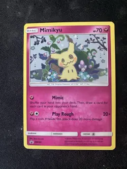 Mimikyu SM163 Holo Ultra Rare Black Star Promo Pokemon TCG Sun Moon LP - Image 1