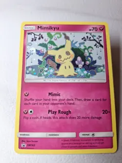 Mimikyu SM163 Holo Ultra Rare Black Star Promo Pokemon Card Sun & Moon - Image 1