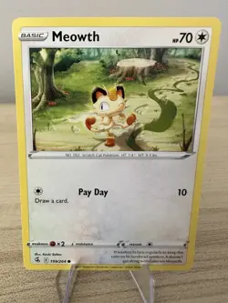 Meowth 199/264 Common X 3| Fusion Strike | Pokemon Card NM Non Holo Art - Image 4