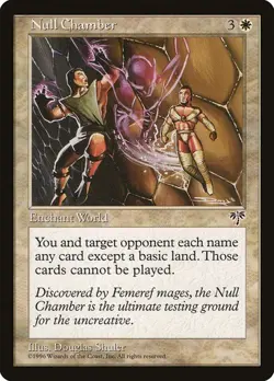 MTG - Null Chamber - Reserved List - Mirage - Magic the Gathering - Image 1