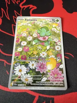 Fomantis Pitch Black 085/084 Illustration Rare Holo Full Art Pokemon TCG - Image 1