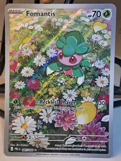 Pokemon TCG Fomantis 085/084 Pitch Black Illustration Rare Holo (Full Art) - Image 1