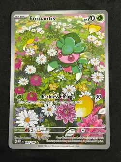 Pokemon TCG Pitch Black Fomantis Full-Art Illustration Rare 085/084 Pre-Release! - Image 1