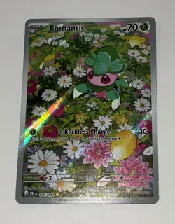 Pokemon TCG Pitch Black Fomantis Full-Art Illustration Rare 085/084 Pre-Release! - Image 1