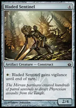 Bladed Sentinel - Medium Play MTG Mirrodin Besieged - Image 1