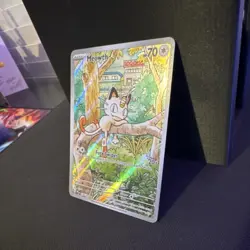 Pokemon Meowth 106/094 Me02 Phantasmal Flames Illustration Rare Full Art Holo - Image 3