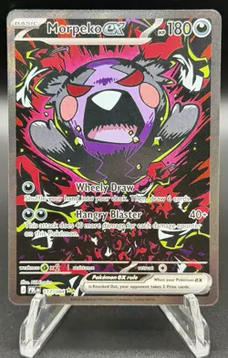 Pokemon Morpeko ex 117/084 SIR ME05 Pitch Black English NM - Image 1