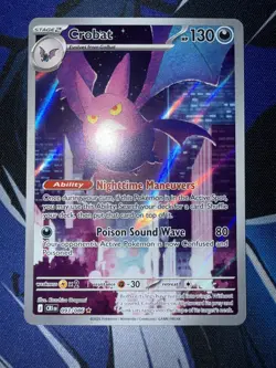 Pokemon TCG: Crobat (Illustration Rare) - 93/86 - ME: Chaos Rising - Image 1