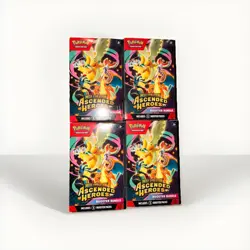 Pokemon Center Mega Evolution Ascended Heroes Booster Bundle Box Sealed Lot 4x - Image 1