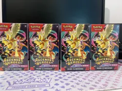 4x Pokemon centre Ascended Heroes Booster Bundle (6 packs) NEW AND SEALED BOX - Image 1