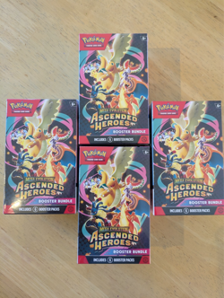 4x Pokemon centre Ascended Heroes Booster Bundle (6 packs) NEW AND SEALED BOX - Image 1