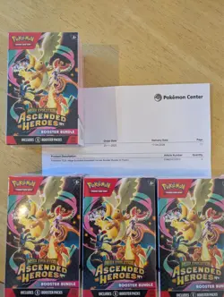 4x Pokemon centre Ascended Heroes Booster Bundle (6 packs) NEW AND SEALED BOX - Image 2