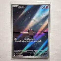 Pokemon TCG Cleffa 202/197 SV03 Obsidian Flames Illustration Rare Full Art Holo - Image 1
